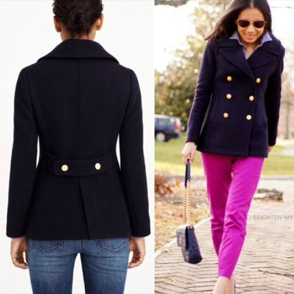 JCrew Navy Majesty Coat